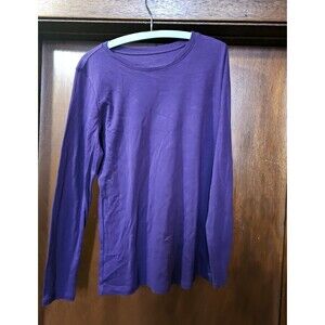 Relativity Purple Long Sleeve Top Womens L